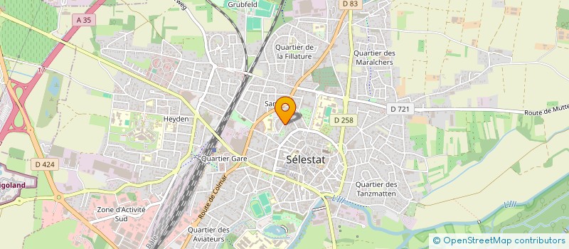 localisation de l'entreprise SCM DOCTEURS KRETZ ET HEYBERGER à SELESTAT