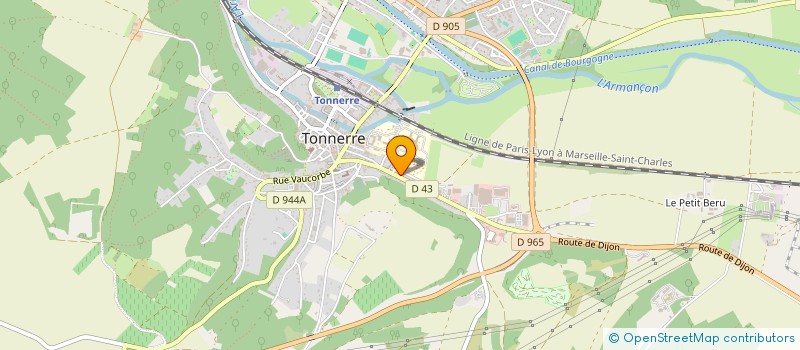 localisation de l'entreprise SCM DOCTEURS LACARIN VERDEAUX BOUCHARDON à TONNERRE