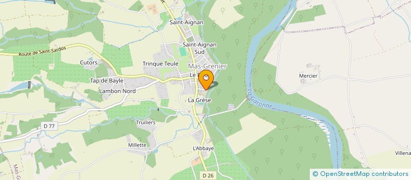 localisation de l'entreprise SCM DOCTEURS LARROQUE ET PERRI  MAS-GRENIER