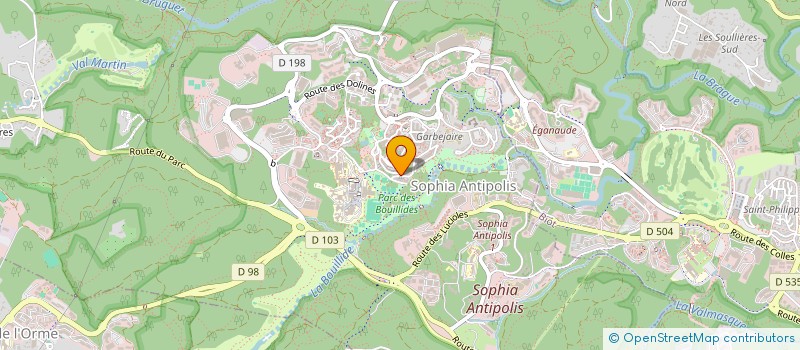 localisation de l'entreprise SCM DOCTEURS MERLO ET MAZUEL  VALBONNE