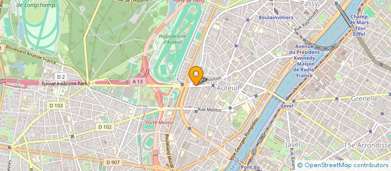 localisation de l'entreprise SCM DOCTEURS PELISSIER & CIE à PARIS