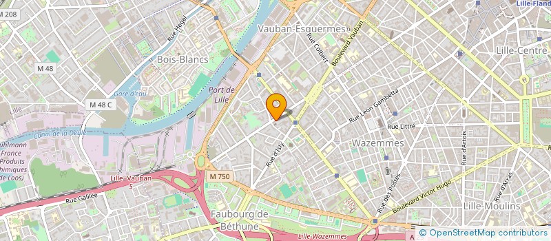 localisation de l'entreprise SCM DOCTEURS QUITTELIER ET DEREMAUX à LILLE