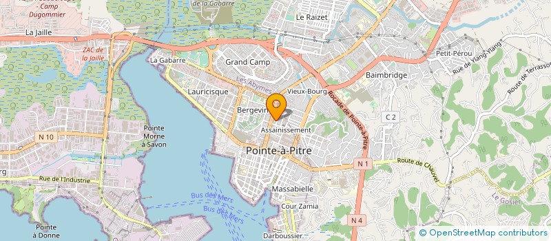 localisation de l'entreprise SCM DOCTEURS VALA ET JACQUES à POINTE-A-PITRE