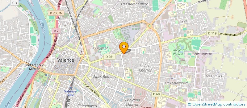 localisation de l'entreprise SCM DOCTEURS VINCENT-GREZE à VALENCE