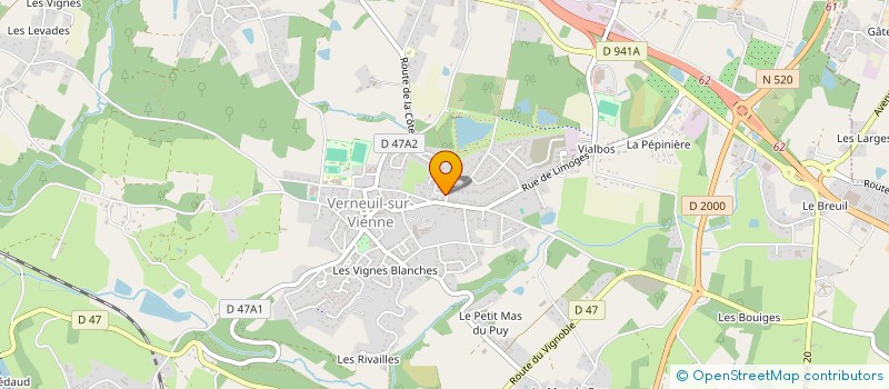 localisation de l'entreprise SCM DR BOIS - DR DUBOUILLE - DR MAZEL à VERNEUIL-SUR-VIENNE