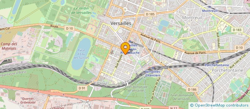 localisation de l'entreprise SCM DR CHURLAUD ET DR SCEMAMA à VERSAILLES