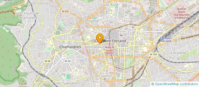 localisation de l'entreprise SCM DR PLANE BOULMIER MME PLANE CHERADAM à CLERMONT-FERRAND