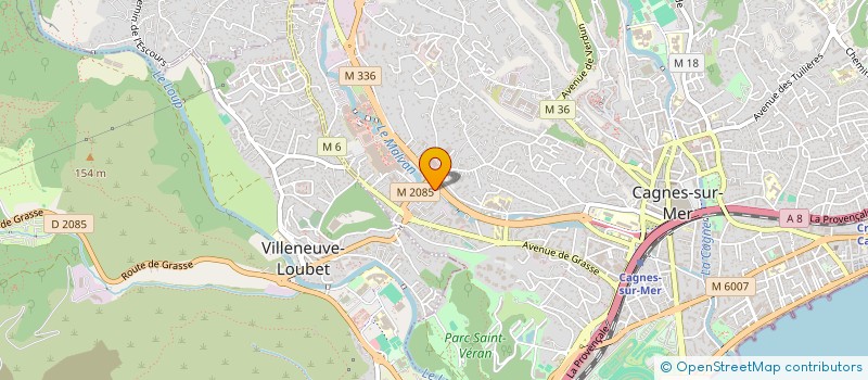 localisation de l'entreprise SCM DRS. ALAZET ET NIEDEROEST  CAGNES SUR MER