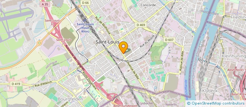 localisation de l'entreprise SCM DRS BIHL ET BOESINGER  SAINT-LOUIS