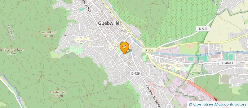 localisation de l'entreprise SCM DRS CLAUDE ET MARIE CECILE KORNETZKY  GUEBWILLER