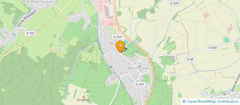 localisation de l'entreprise SCM DRS CLAUDIA ZILLIOX ET JEAN TSOUKAS  MARMOUTIER