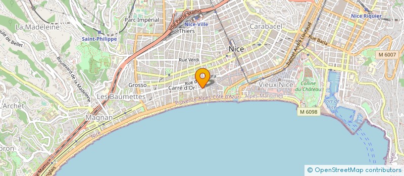 localisation de l'entreprise SCM DRS DE SALVADOR & POUDENX ET WILDE à NICE