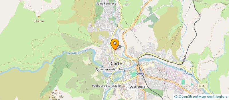 localisation de l'entreprise SCM DRS GHIONGA GUIDICELLI POLI à CORTE