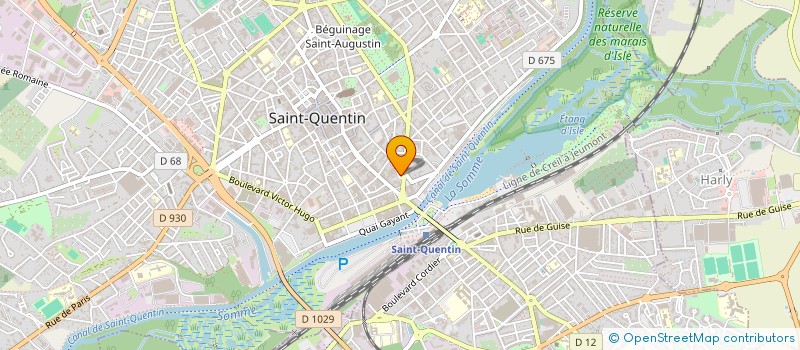 localisation de l'entreprise SCM DU 1 BOULEVARD GAMBETTA à SAINT-QUENTIN
