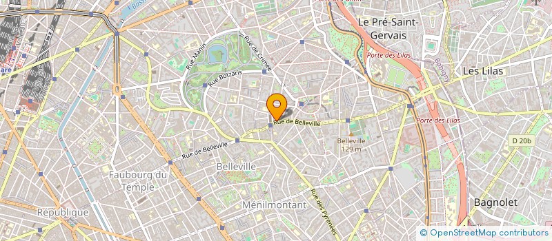 localisation de l'entreprise SCM DU 145 RUE DE BELLEVILLE  PARIS