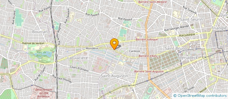localisation de l'entreprise SCM DU 40 AVENUE D ARES à BORDEAUX