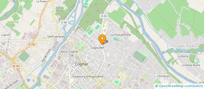 localisation de l'entreprise SCM DU 48 BOULEVARD DE CHATENAY à COGNAC