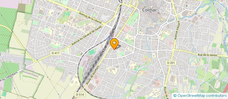 localisation de l'entreprise SCM DU 6 RUE DE VERDUN A COLMAR  COLMAR