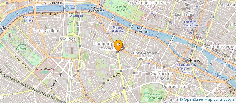 localisation de l'entreprise SCM DU 7 BOULEVARD RASPAIL  PARIS