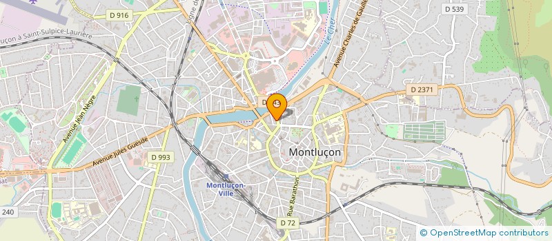 localisation de l'entreprise SCM DU 7 RUE LUCIEN MENUT à MONTLUCON
