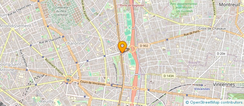 localisation de l'entreprise SCM DU 72 BD DAVOUT  PARIS