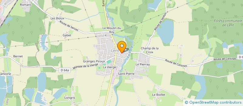 localisation de l'entreprise SCM DU BEFFROI à LENT