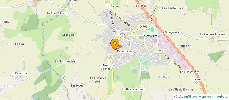 localisation de l'entreprise SCM DU BELLOIR  BROONS