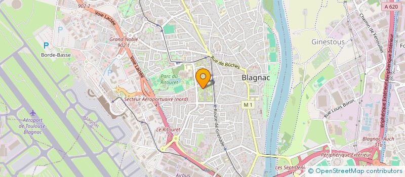 localisation de l'entreprise SCM DU BERRY  BLAGNAC