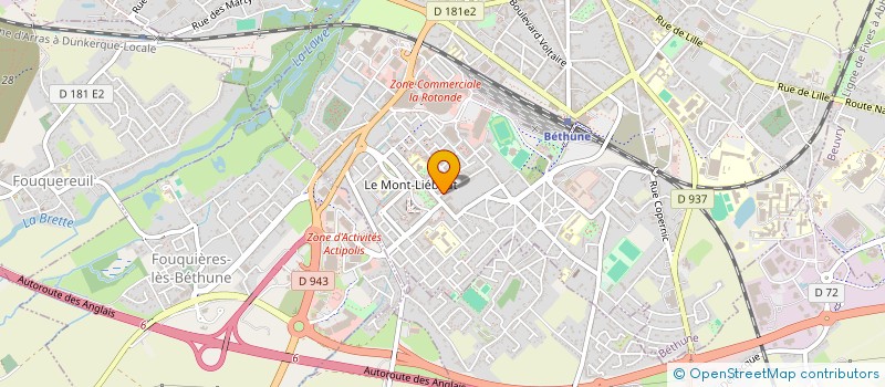 localisation de l'entreprise SCM DU BOIS DERODE à BETHUNE