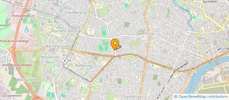 localisation de l'entreprise SCM DU CAB MED DE LA CROIX-BONNEAU à NANTES