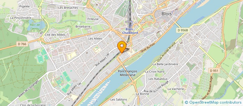 localisation de l'entreprise SCM DU CABINET D'INFIRMIERES MARTEAU, FLORANCE ET FUROIS  BLOIS