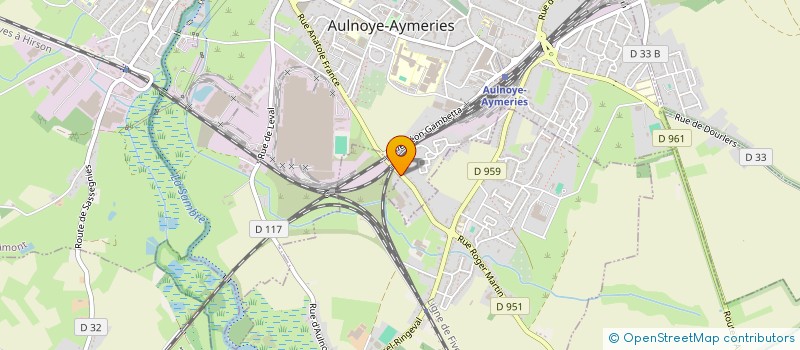 localisation de l'entreprise SCM DU CABINET DE SANTE DE LEVAL à LEVAL