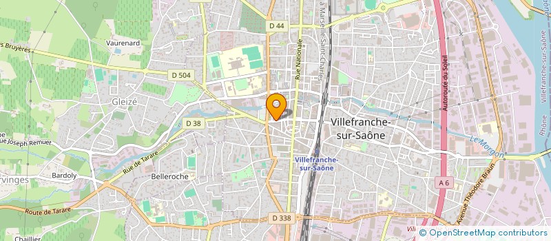 localisation de l'entreprise SCM DU CABINET DENTAIRE DURAFOUR à VILLEFRANCHE-SUR-SAONE