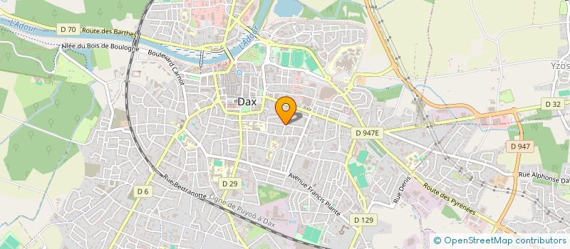 localisation de l'entreprise SCM DU CABINET DENTAIRE MEYNEY ESPINASSE à DAX