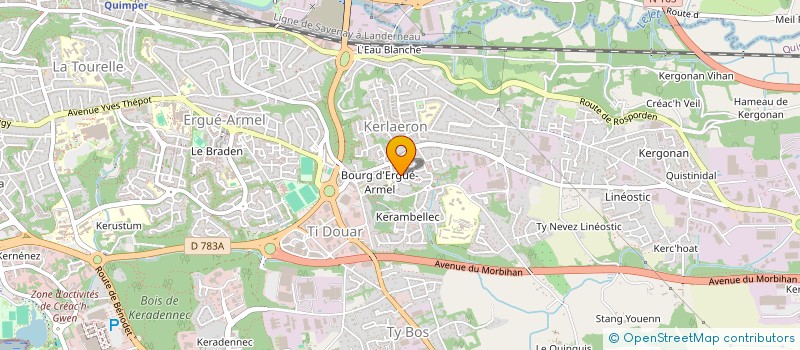 localisation de l'entreprise SCM DU CABINET INFIRMIER D'ERGUE ARMEL à QUIMPER