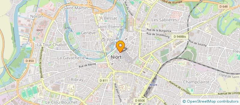 localisation de l'entreprise SCM DU CABINET MEDICAL AROUL SEGAUD à NIORT