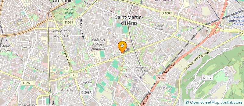 localisation de l'entreprise SCM DU CABINET MEDICAL BON PASTEUR  SAINT-MARTIN-D'HERES