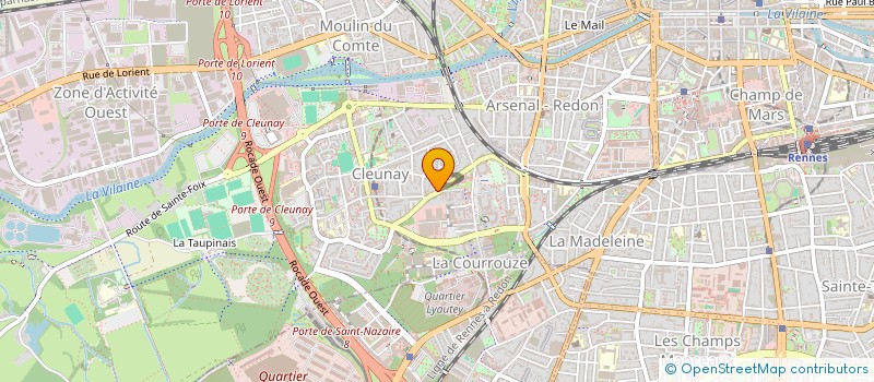 localisation de l'entreprise SCM DU CABINET MEDICAL CLEUNAY - LA COURROUZE  RENNES