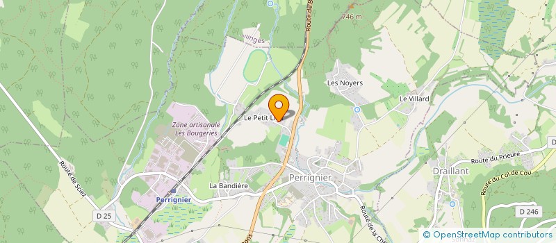 localisation de l'entreprise SCM DU CABINET MEDICAL DE PERRIGNIER  PERRIGNIER