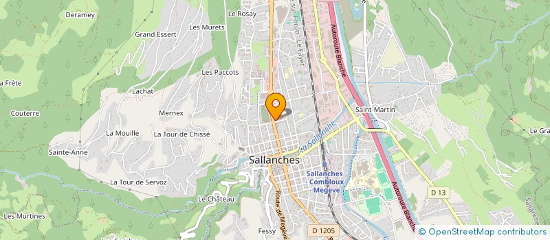 localisation de l'entreprise SCM DU CABINET MEDICAL DES 4 TETES à SALLANCHES