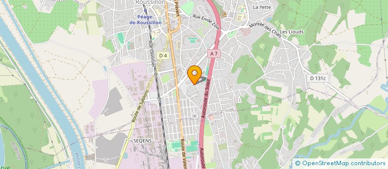 localisation de l'entreprise SCM DU CABINET MEDICAL DUCURTIL  ROUSSILLON