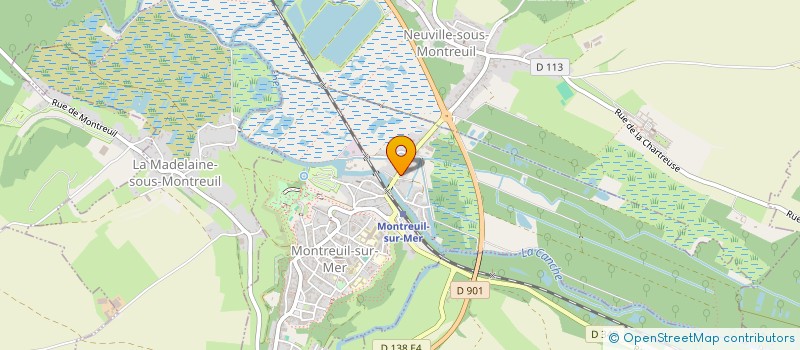 localisation de l'entreprise SCM DU CABINET MEDICAL SAINT GENGOULT  MONTREUIL-SUR-MER