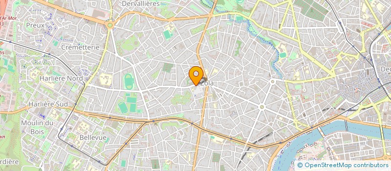 localisation de l'entreprise SCM DU CABINET MEDICAL ZOLA à NANTES