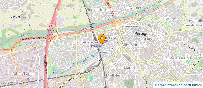 localisation de l'entreprise SCM DU CASTILLET  PERPIGNAN