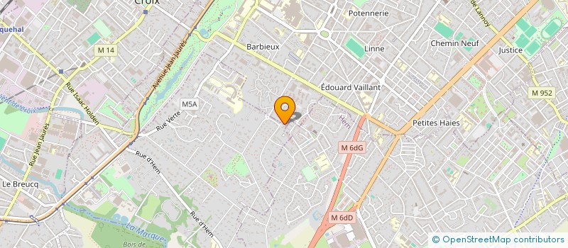 localisation de l'entreprise SCM DU CENTRE  ROUBAIX