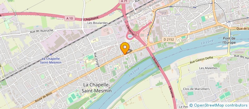 localisation de l'entreprise SCM DU CENTRE D'OPHTALMOLOGIE DE L'OUEST ORLEANAIS  LA CHAPELLE-SAINT-MESMIN