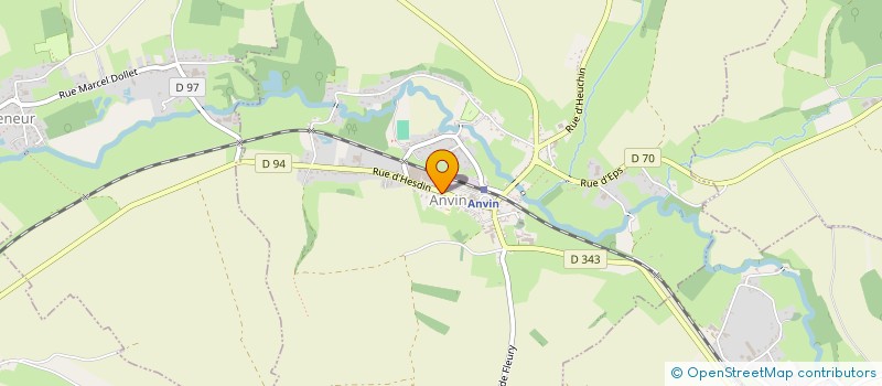 localisation de l'entreprise SCM DU CENTRE MEDICAL D'ANVIN  ANVIN