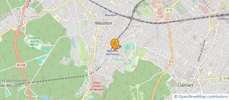 localisation de l'entreprise SCM DU CENTRE MEDICAL VAL FLEURY  MEUDON