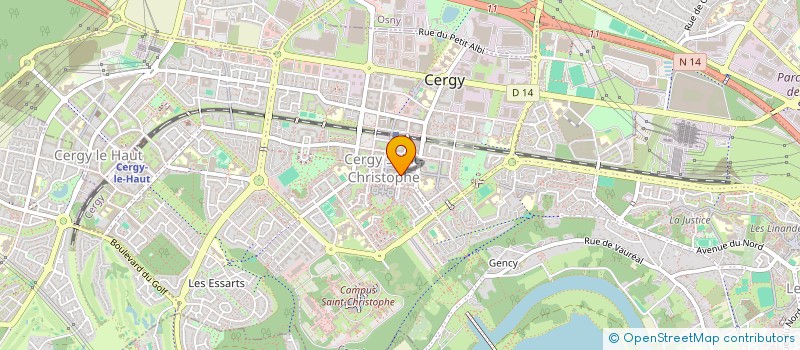 localisation de l'entreprise SCM DU CENTRE PARA MEDICAL DES GENOTTES à CERGY