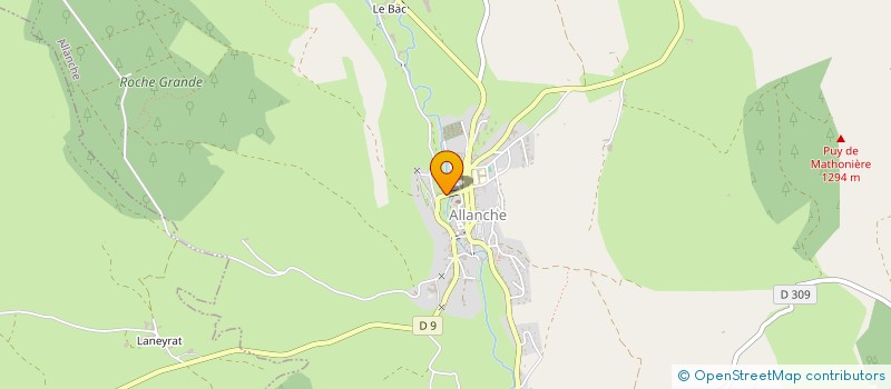 localisation de l'entreprise SCM DU CEZALLIER à ALLANCHE